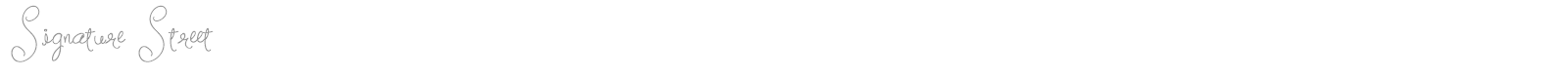 Signature Street font preview